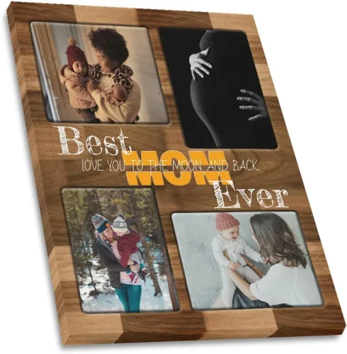 Miniatura 8 de SHIYEL - Impresiones personalizadas en lienzo con foto, regalos de cumpleaños personalizables para tía de sobrina o sobrino, crea un lienzo de pared