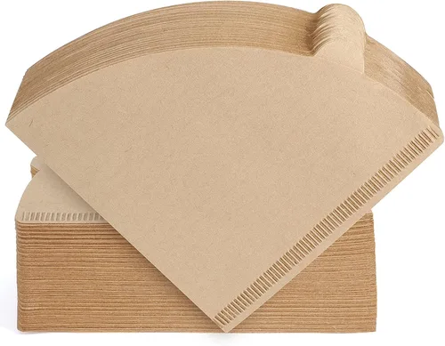 Niveaya 200 filtros de café – Tamaño 02, filtro de café de papel natural, sin soplado, desechable para verter sobre y goteo (2-4 tazas)