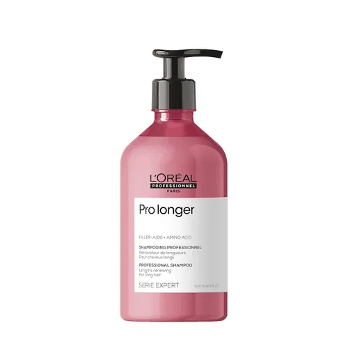 L'Oréal Professionnel Paris Champú espesante profesional más largo: reduce la rotura y la apariencia de las puntas abiertas para tipos de cabello