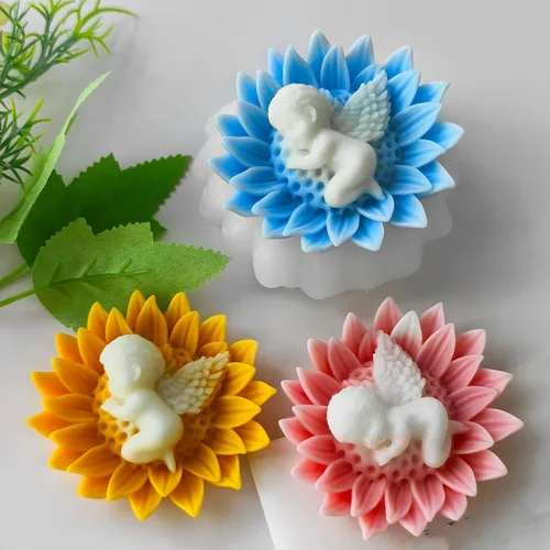 Miniatura 10 de Moldes de Flores Molde Cilíndrico de Resina para Flores - Moldes de Silicona para Fundición de Resina para Decoración del Hogar y Fabricación