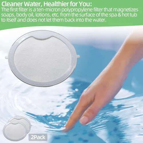 Miniatura 7 de Alocs Primer filtro de repuesto para bañeras de hidromasaje MAAX & Whirlpool Coleman Spas (paquete de 2)