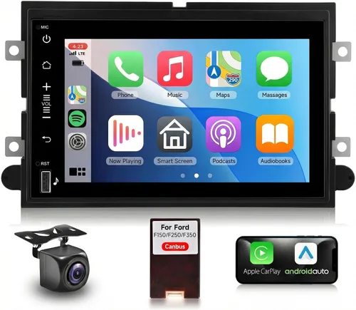 Miniatura 9 de Podofo Radio 2G 64G para Ford F150 F250 F350 Fusion Edge Explorer Expedition Car Stereo,7 pulgadas 1080p IPS pantalla táctil F-150 estéreo