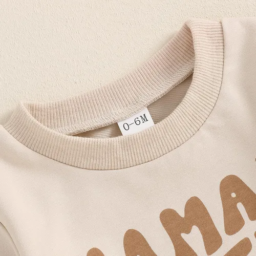 Miniatura 99 de BemeyourBBs Conjunto divertido de sudadera y pantalones de manga larga con letras divertidas para bebé niño y niño