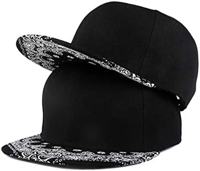 Miniatura 5 de CNUSER Snapback Hats for Men Women,Fashion Baseball Cap,Hip Hop Flat Bill Brim Adjustable Dad Hats