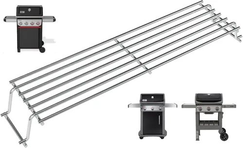 Miniatura 20 de 65054 Rejilla de calentamiento para Weber Genesis 300 SER E310 E330 S330 EP330 ESP310 ESP320 Estante superior para Webber Genesis Accesorios Estante