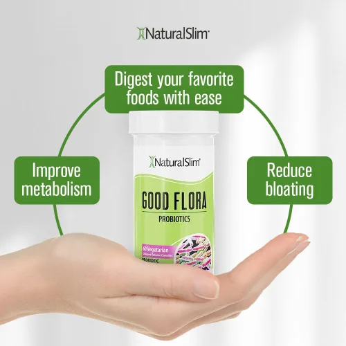 Miniatura 6 de NaturalSlim Good Flora - Probióticos para la salud digestiva, flora intestinal y apoyo inmunológico con probiótico Lactobacillus Acidophilus 7