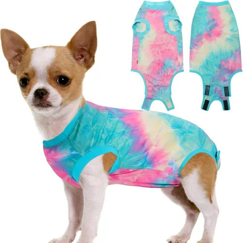 Miniatura 18 de Traje de Recuperación de Cirugía de Perro, Traje de Recuperación Quirúrgica para Perro Macho Hembra Neuter, Camisa de Esterilización Mameluco