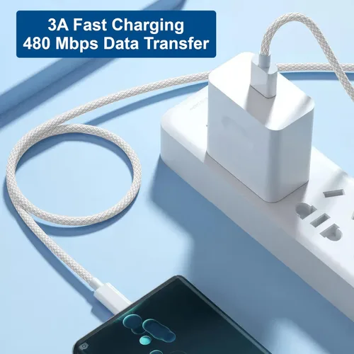Miniatura 3 de Cargador de pared USB C delgado de 18 W y cable Carplay para iPhone 16/15 (paquete de 2 unidades de 3.3 pies) para iPhone 16 Pro Max/16 Plus/iPhone
