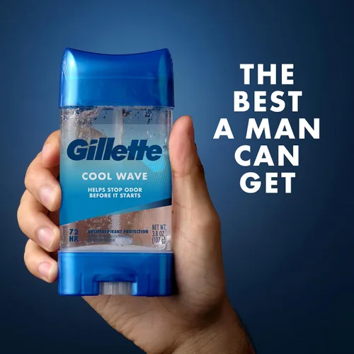 Miniatura 9 de Gillette Antitranspirante y desodorante para hombres, resistencia clínica 72 horas, protección contra el sudor y el olor, frescura de larga