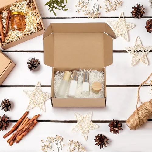 Miniatura 3 de PHAREGE - Paquete de 25 cajas de envío de 9 x 6 x 3 pulgadas, cajas de cartón marrón con tapas para envolver regalos de mujeres y hombres, cajas
