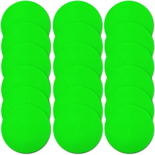 Miniatura 18 de Marcadores de punto de polietileno de 4 pulgadas/9 pulgadas, de goma antideslizante, marcadores de agilidad de conos de campo plano, puntos de suelo