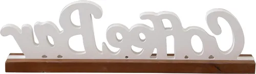 Miniatura 7 de Letreros rústicos de barra de café para decoración de mesa de 16 pulgadas, hecho a mano, acabado envejecido, blanco, letrero de madera para estación