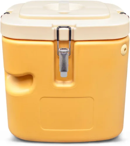 Contenedor de sopa aislado de 2.5 galones, caja caliente comercial, enfriador de alimentos con 4 hebillas, asas, portador de sopa para restaurante,