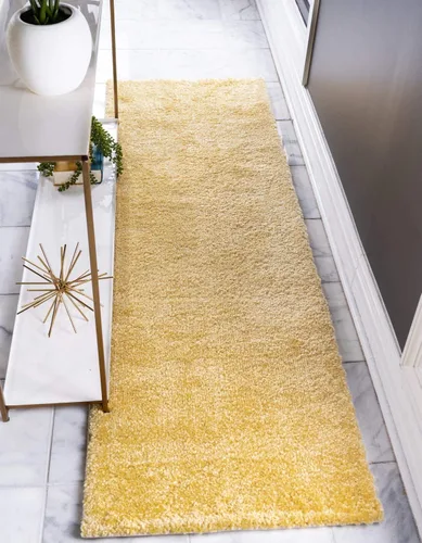 Miniatura 45 de Unique Loom Colección Solo - Alfombra Calabasas (10 pies x 13 pies, rectangular, amarillo)