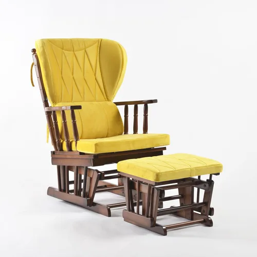 Miniatura 7 de Juego de silla y otomana Comfort Deluxe Glider (Plata)