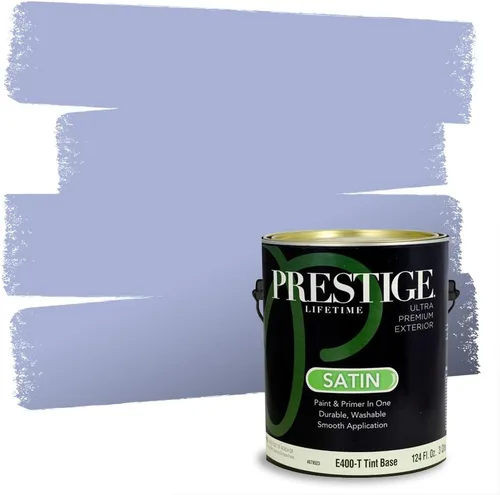Miniatura 245 de Prestige Paints. - Base y pintura para exteriores en un solo galón, 1 galón. plano, comparable con Sherwin Williams Topsail. SW6799-PCM
