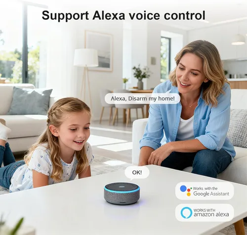 Miniatura 4 de PGST Sistema de seguridad para el hogar, teclado WiFi+GSM/4G sistema de alarma inalámbrico con alertas instantáneas de aplicaciones, funciona