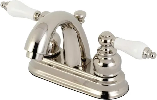 Miniatura 6 de Kingston Brass KB5611PL Restoration Grifo de Lavabo Centerset de 4 Pulgadas, Cromo Pulido