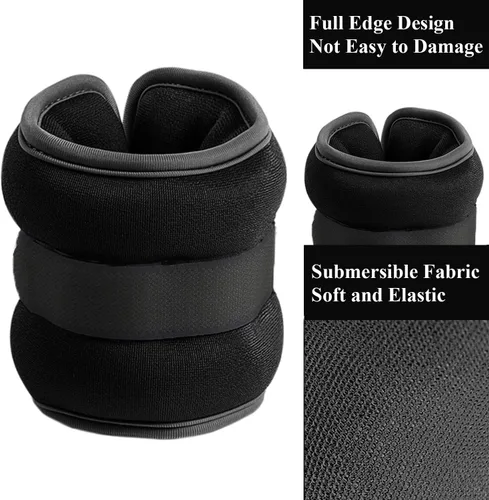 Miniatura 2 de Pesas de tobillo/muñeca, pesas pequeñas para mujeres y niños, equipo de ejercicio con correas ajustables para fitness, gimnasio, baile, caminar