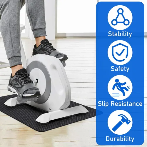 Miniatura 5 de TOBWOLF Non-Slip Workout Mat for Ellipse Leg Exerciser, Ellipse Machine Mat, Exercise Mat for Under Desk Ellipticals, Suitable for Electric Seated