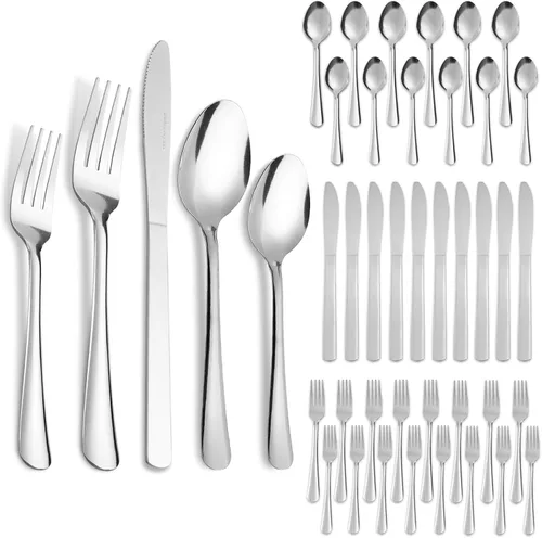 Miniatura 17 de Juego de 36 Piezas de Tenedores de Cena - Tenedores de Cubiertos de Acero Inoxidable Windsor de 7.1 Pulgadas Aptos para Lavavajillas para 36