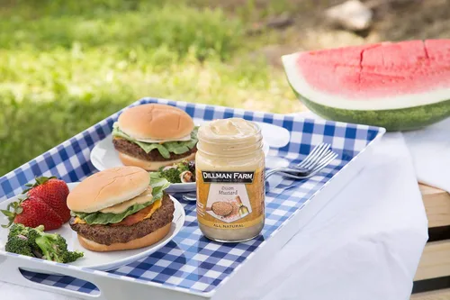Miniatura 2 de Dillman Farm All Natural Gourmet Dijon Mustard - Sin gluten, sin OMG, vegano, kosher, ecológico, sin conservantes, sin jarabe de maíz, fabricado
