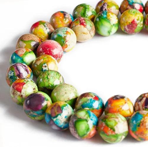 Miniatura 41 de 100 piezas de cuentas de jade birmano de 8 mm cuentas de piedras preciosas naturales cuentas redondas sueltas para manualidades y fabricación