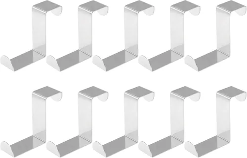 Miniatura 10 de 5 ganchos para colgar sobre la puerta, ganchos para colgar en forma de Z, doble cabeza que se adapta a anchos de puerta de 2 y 1 pulgada, gancho
