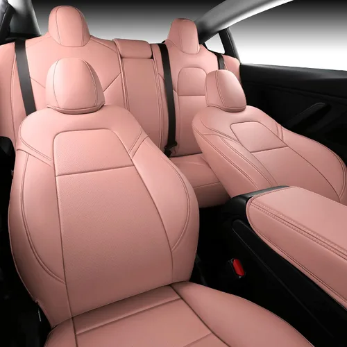 Miniatura 25 de Funda INCH EMPIRE para asiento de coche, ajuste personalizado para Tesla Model 3, protector de cojín de asiento de cuero sintético para 2017 2018