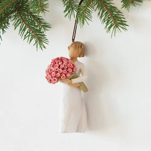 Miniatura 4 de Willow Tree Abundancia Ornamento, Figura Esculpida Pintada a Mano