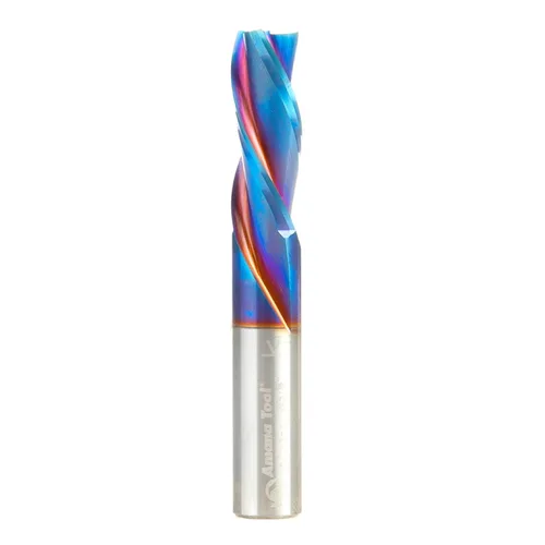 Miniatura 10 de Amana Tool 46051-K SC Spektra Extreme Tool Life Coated Spiral Plunge 1/8 de diámetro x 1/2 CH x 1/4 SHK 2 pulgadas de largo