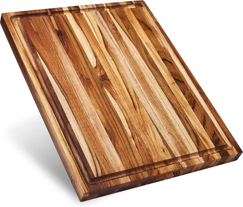 Miniatura 15 de Sonder Los Angeles Welton Tabla de cortar fabricada en Estados Unidos, tabla de cortar de grano final de nogal negro para cocina con pies Welton