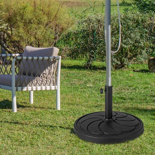 Miniatura 9 de Tangkula Base de sombrilla de 40 libras, sombrilla redonda resistente para exteriores, para mesa de 1.5 a 1.9 pulgadas, soporte de paraguas