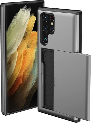 Miniatura 22 de Funda tipo billetera compatible con Galaxy S23 Ultra con soporte para tarjeta de crédito, ranura para tarjeta de identificación, a prueba de golpes