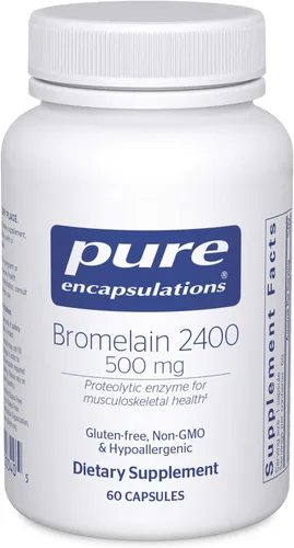 Pure Encapsulations Bromelina 2400 500 mg - para apoyo digestivo y salud musculoesquelética - Apoya las articulaciones y la recuperación muscular* -
