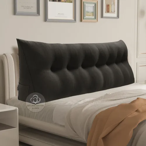 Miniatura 34 de Almohada WOWMAX grande de apoyo con forma triangular, almohada con forma de cuña para respaldo o lectura, cabecero para el día de la Madre