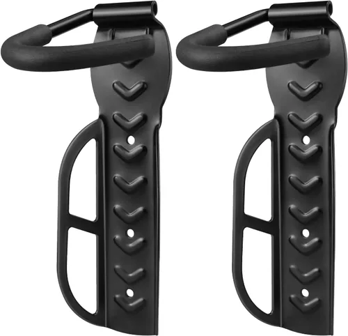 Miniatura 8 de DkOvn Paquete de 1/2/4 Soportes de Pared para Bicicleta de Garaje, Soporte de Pared para Bicicleta con Tornillos, Soporta hasta 66 lb para 1 paquete