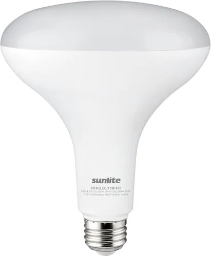 Miniatura 9 de Sunlite 41191 Bombilla LED BR40 empotrable, 14 W (equivalente a 85 W), 1060 lúmenes, base media (E26), regulable, inundación, certificación UL, 6500