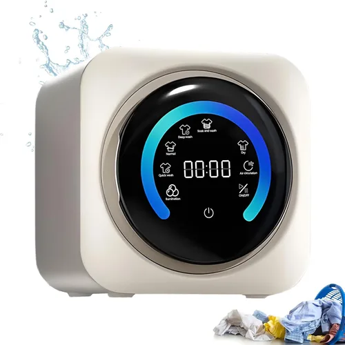 BANGBANGJI Mini lavadora y secadora portátil 2 en 1, 3.5L montado en la pared totalmente automática lavadora de tambor frontal, tipo tambor frontal