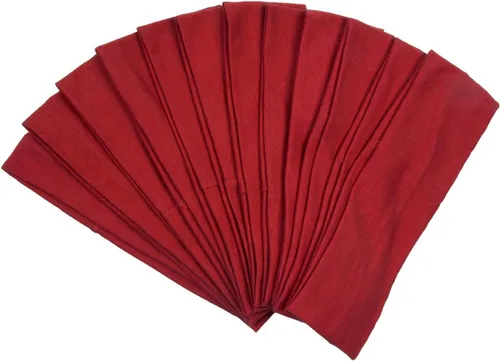 Miniatura 35 de Diademas para el pelo, bandas de ejercicio de algodón, suaves y elásticas, color sólido