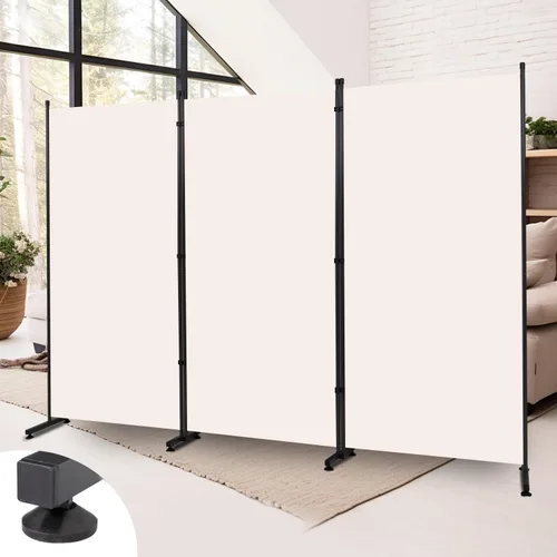 Miniatura 13 de Divisor de habitación, pantalla de privacidad de un solo panel de 6 pies, divisor de pared de tela ancha para interiores para separación