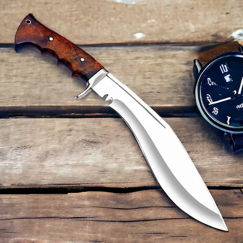 Miniatura 6 de Poshland Cuchillo de caza de hoja fija. Cuchillo resistente para durar mucho tiempo completamente hecho a mano con funda incluida, ha sido diseñado