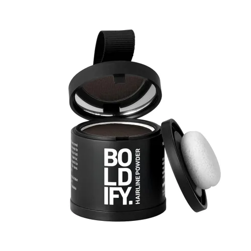 Miniatura 15 de BOLDIFY Polvo de línea del cabello (GRANDE, 10g) - Color de cabello para retoque de raíces para cobertura de canas - Polvo para el cabello que Negro