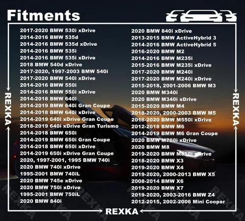 Miniatura 4 de Rexka 20 piezas Remache de clip de retención para parachoques compatible con BMW 51-11-8-174-185 51118174185