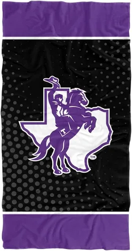 Miniatura 111 de LOGOVISION Manta Abilene Christian University, 30x60 Logo Dots CottonFront/PolyBackBeachTowel