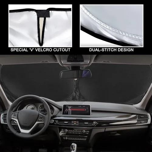 Miniatura 5 de Parasol interior para parabrisas de automóvil, protección UV, parasol para BMW Serie 5 525i, 525xi, 528i, 528xi, 528xi, 530i, 530e, 530xi, 535i