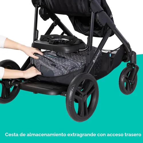 Miniatura 13 de Baby Trend Morph Cochecito Modular de Individual a Doble, Dash Black