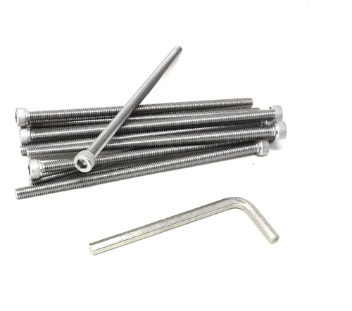 Miniatura 112 de iexcell 25 piezas M4 x 60/65/70/75/3.150 in paso de rosca 0.028 in acero inoxidable 304 cabeza hexagonal Tornillos Tornillos surtido Kit
