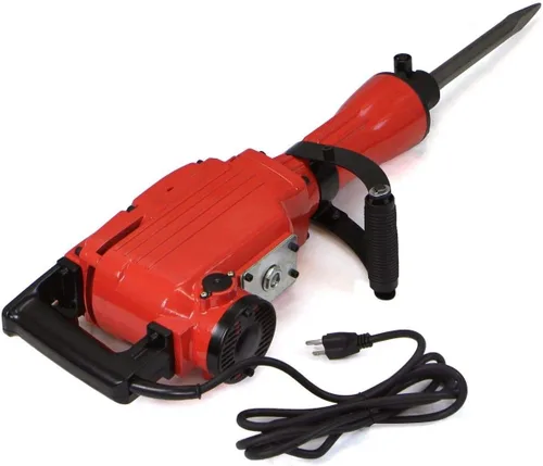 Miniatura 7 de XtremepowerUS - Martillo neumático de demolición de alta resistencia de 2200 vatios, triturador de concreto, punta de cincel, con pala, estuche