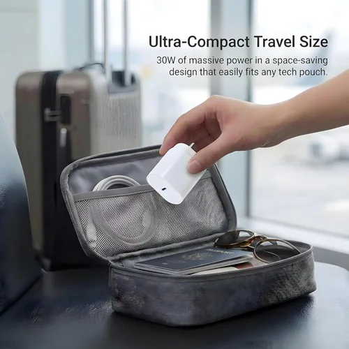 Miniatura 6 de Bloque USB C 30W PD Bloque de Carga Súper Rápida Tipo C Enchufe Cubo Adaptador de Pared Ladrillo de Alimentación Cargador USB C para iPhone 17, 17
